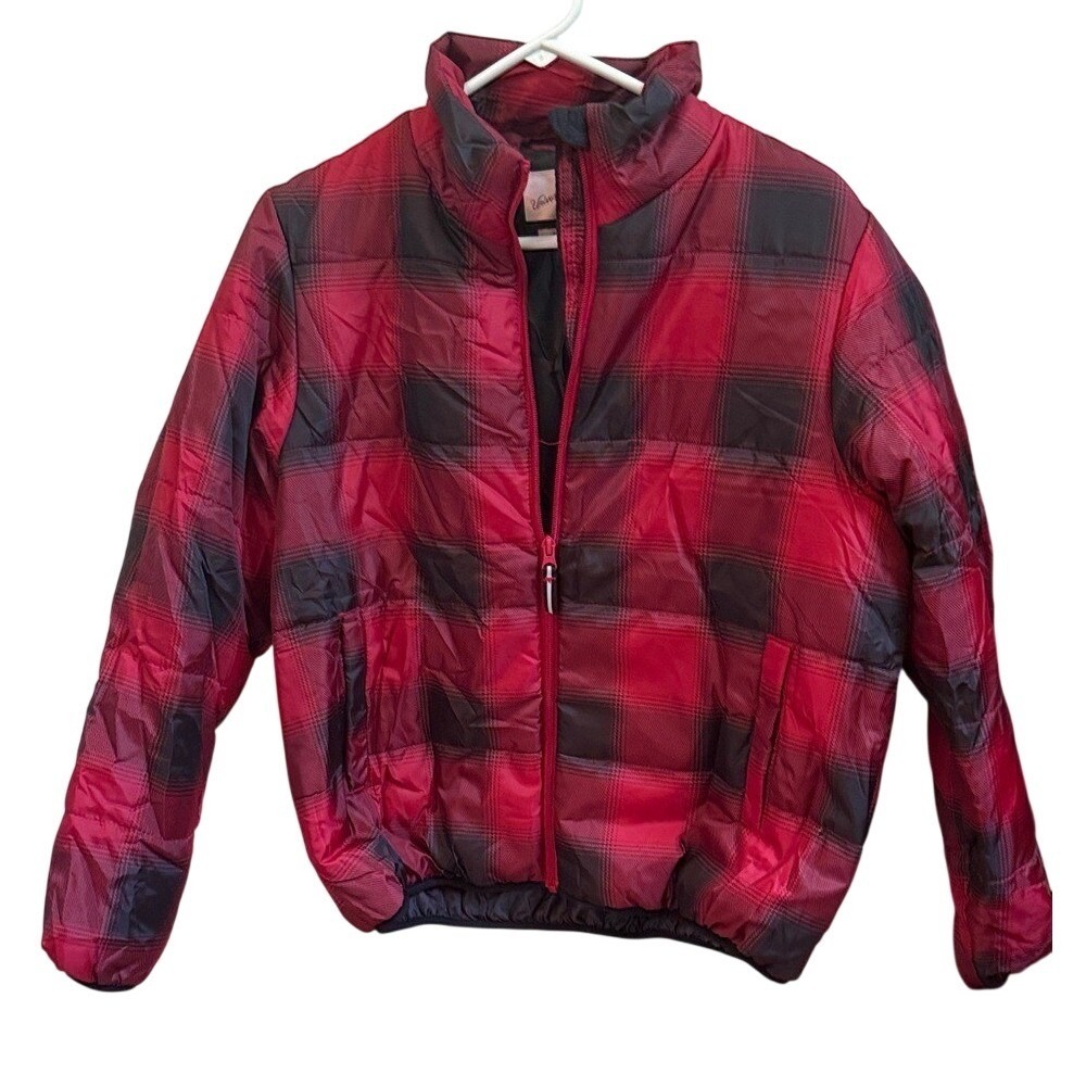 Universal Thread Buffalo Plaid‎ Puffer Jacket Water Resistant Small Cozy Winter